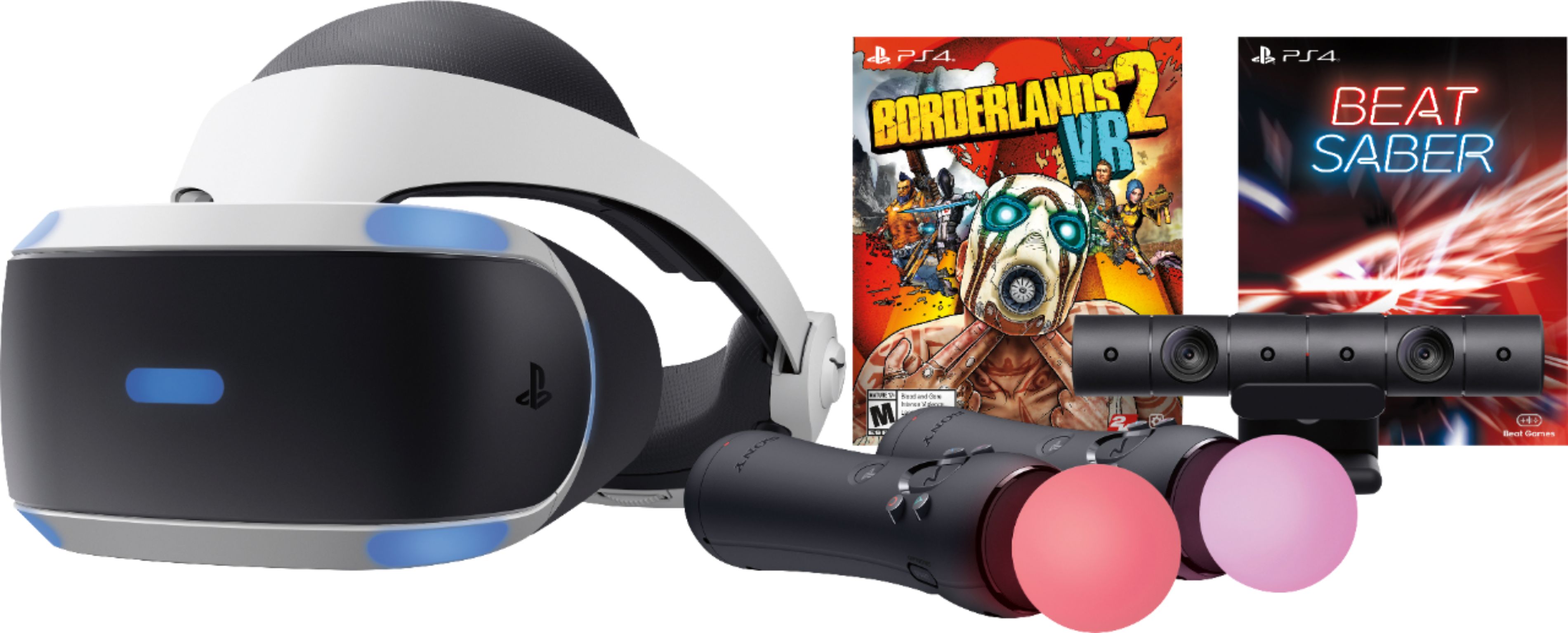 leder sammensnøret fange Best Buy: Sony PlayStation VR Borderlands 2 VR and Beat Saber Bundle 3003264
