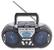 Front Standard. RCA - CD Boombox with Digital AM/FM Tuner - Gray/Silver.