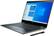 Left. HP - 2-in-1 15.6" 4K Ultra HD Touch-Screen Laptop - Intel Core i7 - 16GB Memory - NVIDIA GeForce MX150 - 512GB SSD - Poseidon Blue.