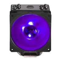 Cooler Master - Hyper 212 RGB Black Edition 120mm CPU Cooling Fan with RGB Lighting - Black - Front_Standard