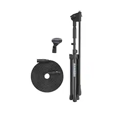 Front. Samson - Boom Stand - Sleek Black.