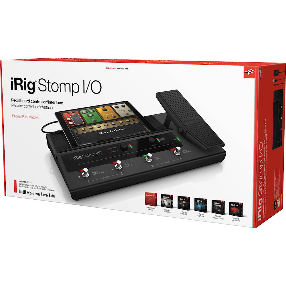 Best Buy: IK Multimedia iRig Stomp I/O USB Pedalboard Controller