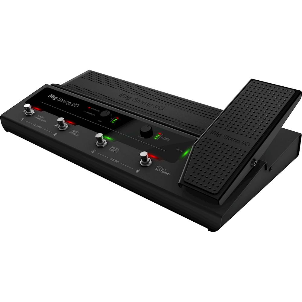Left View: IK Multimedia - iRig Stomp I/O USB Pedalboard Controller/Audio Interface for Electric Guitars