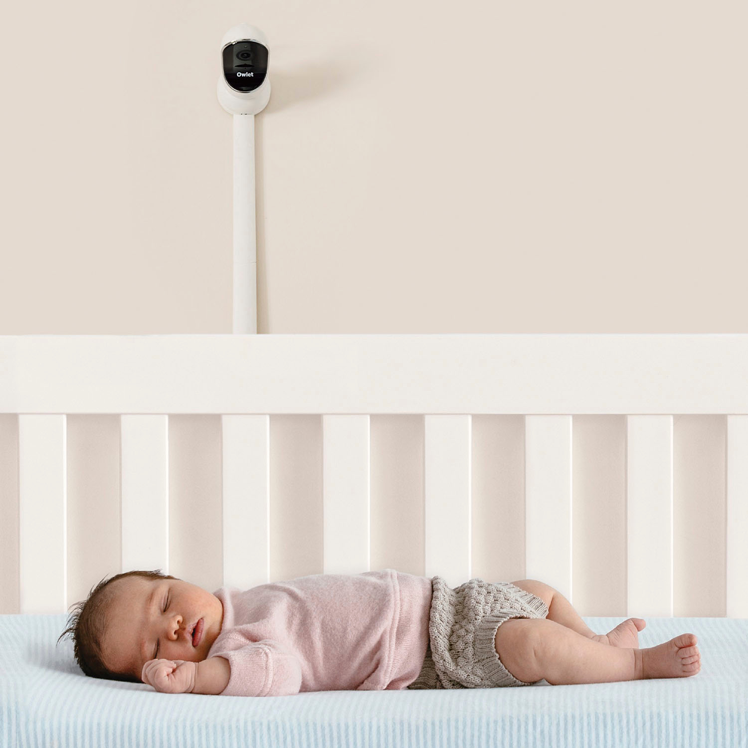 Left View: Nanit Complete Baby Monitoring System Bundle Pack