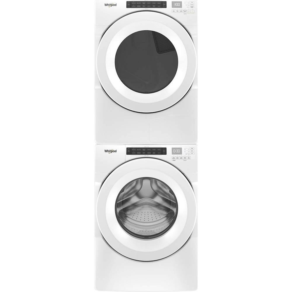 Alt View 13. Whirlpool - 7.4 Cu. Ft. Stackable  Electric Dryer with  Wrinkle Shield Option - White.