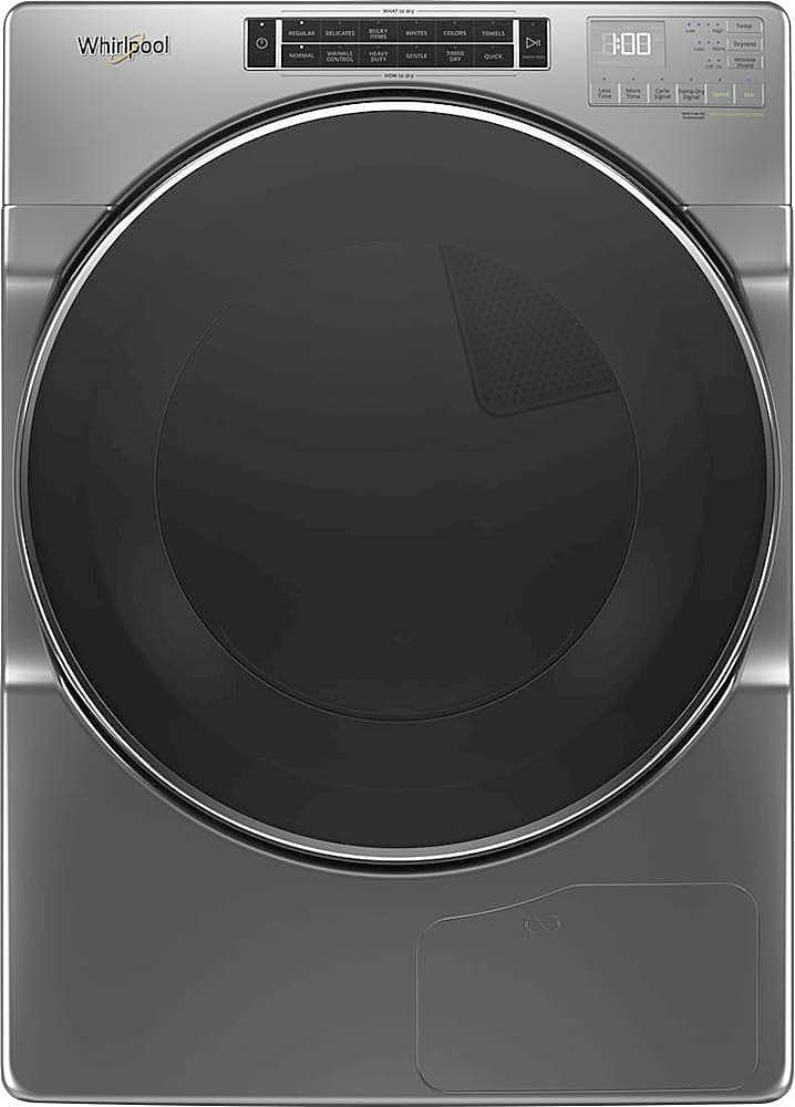 Whirlpool - 7.4 Cu. Ft. 36-Cycle Electric Dryer - Chrome Shadow - Front_Zoom