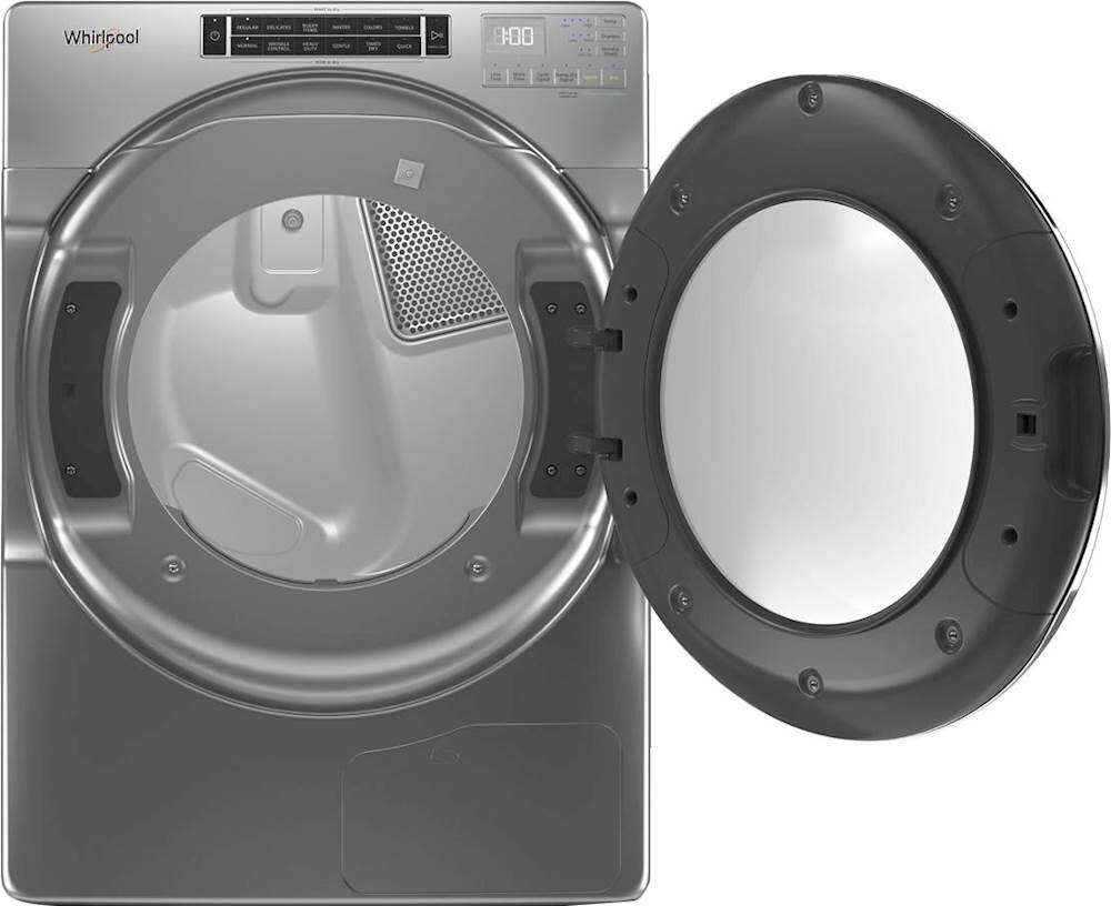 Alt View 12. Whirlpool - 7.4 Cu. Ft. 36-Cycle Electric Dryer - Chrome Shadow.