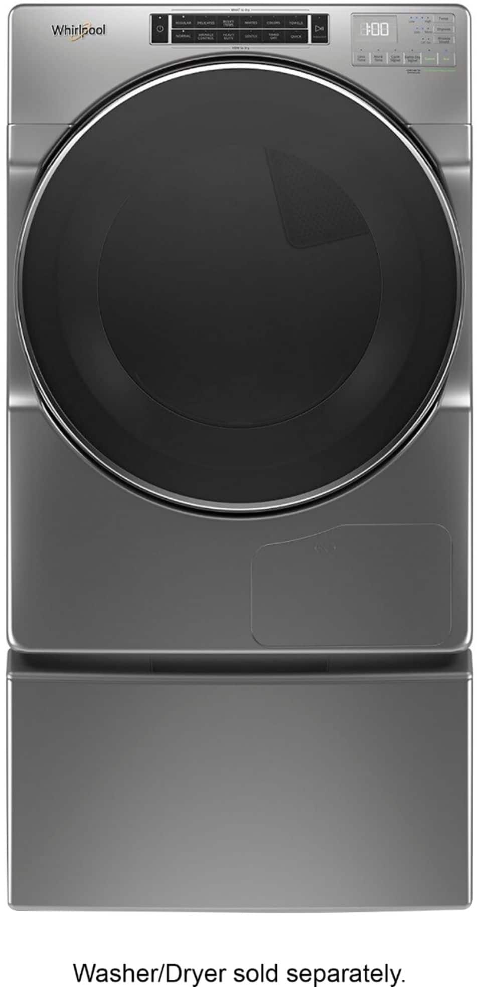 Alt View 16. Whirlpool - Washer/Dryer Laundry Pedestal with Storage Drawer - Chrome Shadow.