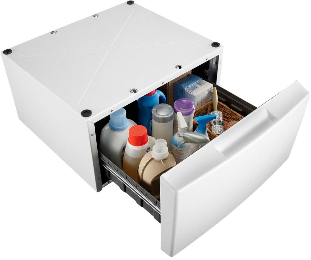 Alt View 12. Whirlpool - Washer/Dryer Laundry Pedestal with Storage Drawer - White.