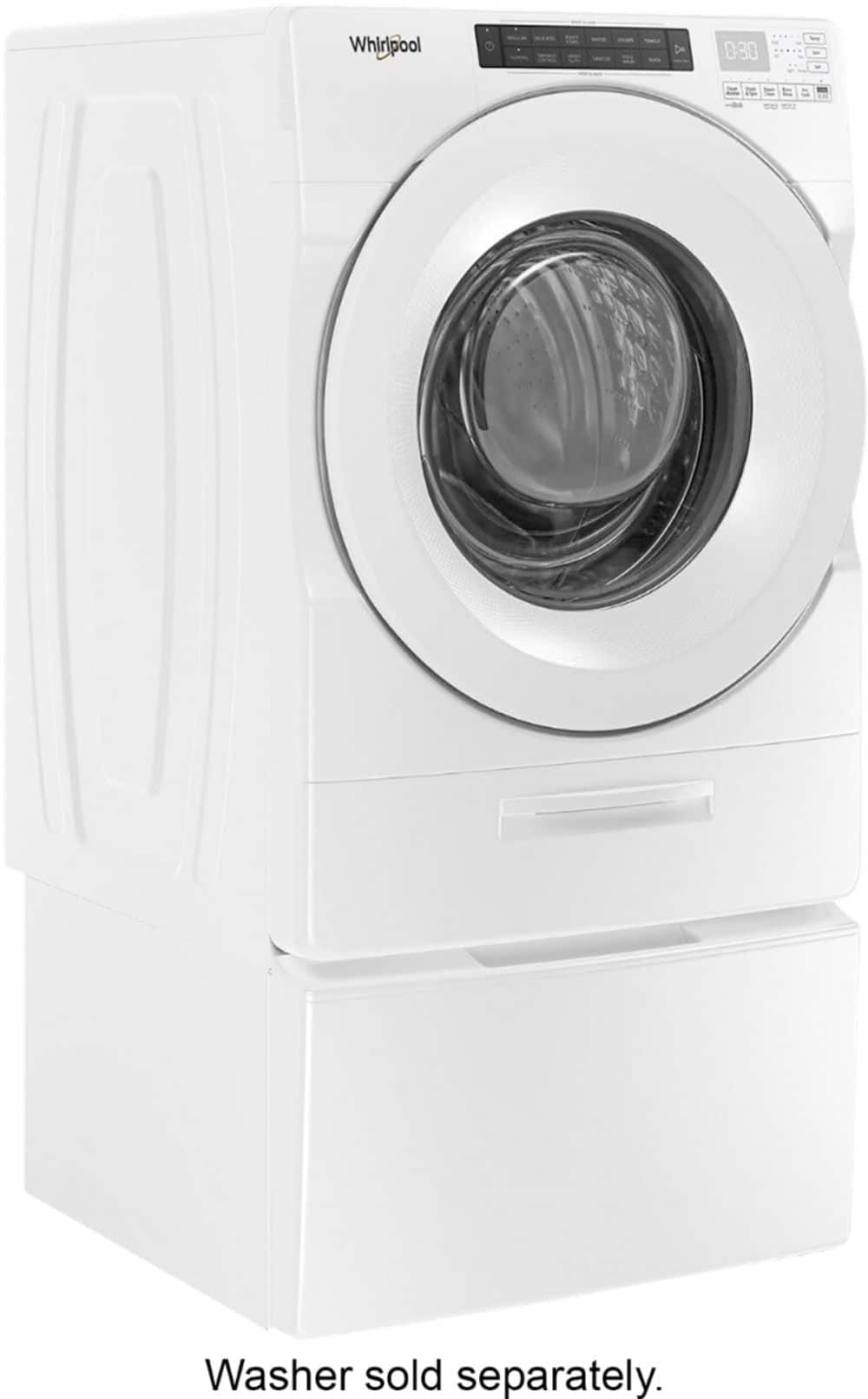 Alt View 15. Whirlpool - Washer/Dryer Laundry Pedestal with Storage Drawer - White.