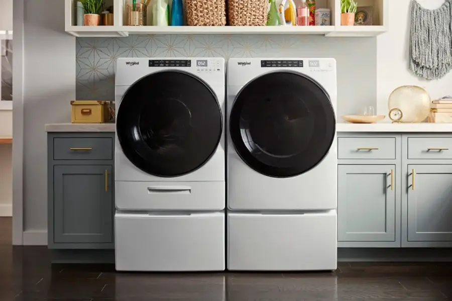 Alt View 31. Whirlpool - Washer/Dryer Laundry Pedestal with Storage Drawer - White.