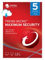 Trend Micro - Maximum Security Antivirus Internet Security Software (5-Device) (1-Year Subscription) - Android, Apple iOS, Mac OS, Windows [Digital] - Front_Zoom