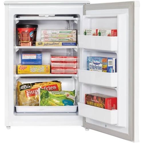 Alt View 11. Danby - Designer 4.3 Cu. Ft. Upright Freezer - White.