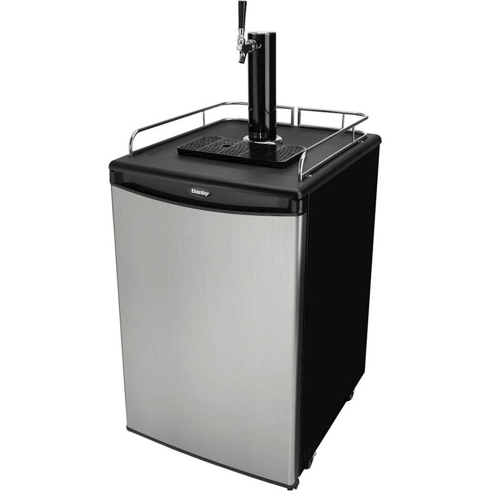 Alt View 17. Danby - 5.4 Cu. Ft. Kegerator - Stainless Steel Look.