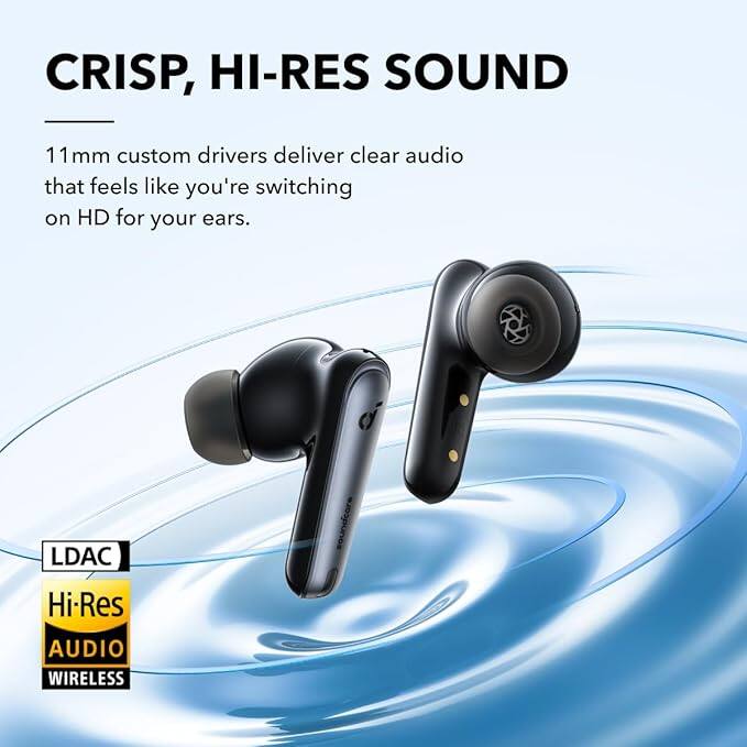CRISP, HI-RES SOUND

11mm custom drivers deliver clear audio that feels like you're switching on HD for your ears.

LDAC Hi-Res AUDIO WIRELESS