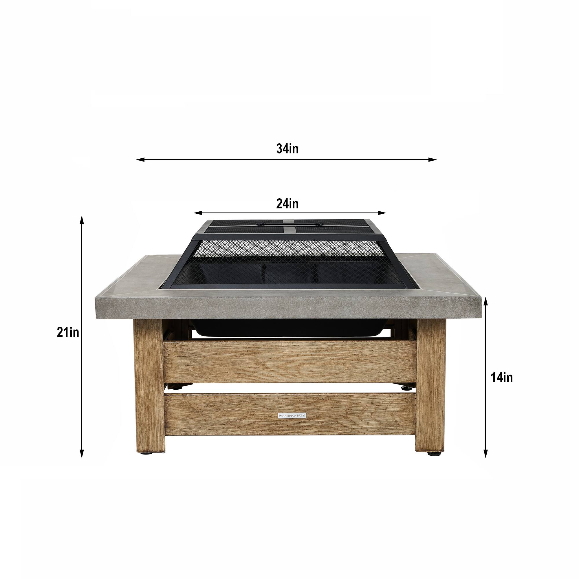 34in x 24in x 21in x 14in