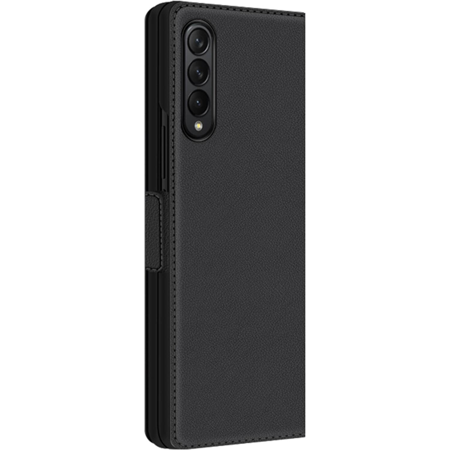 Angle. SaharaCase - Folio Wallet Case for Samsung Galaxy Z Fold4 - Black.