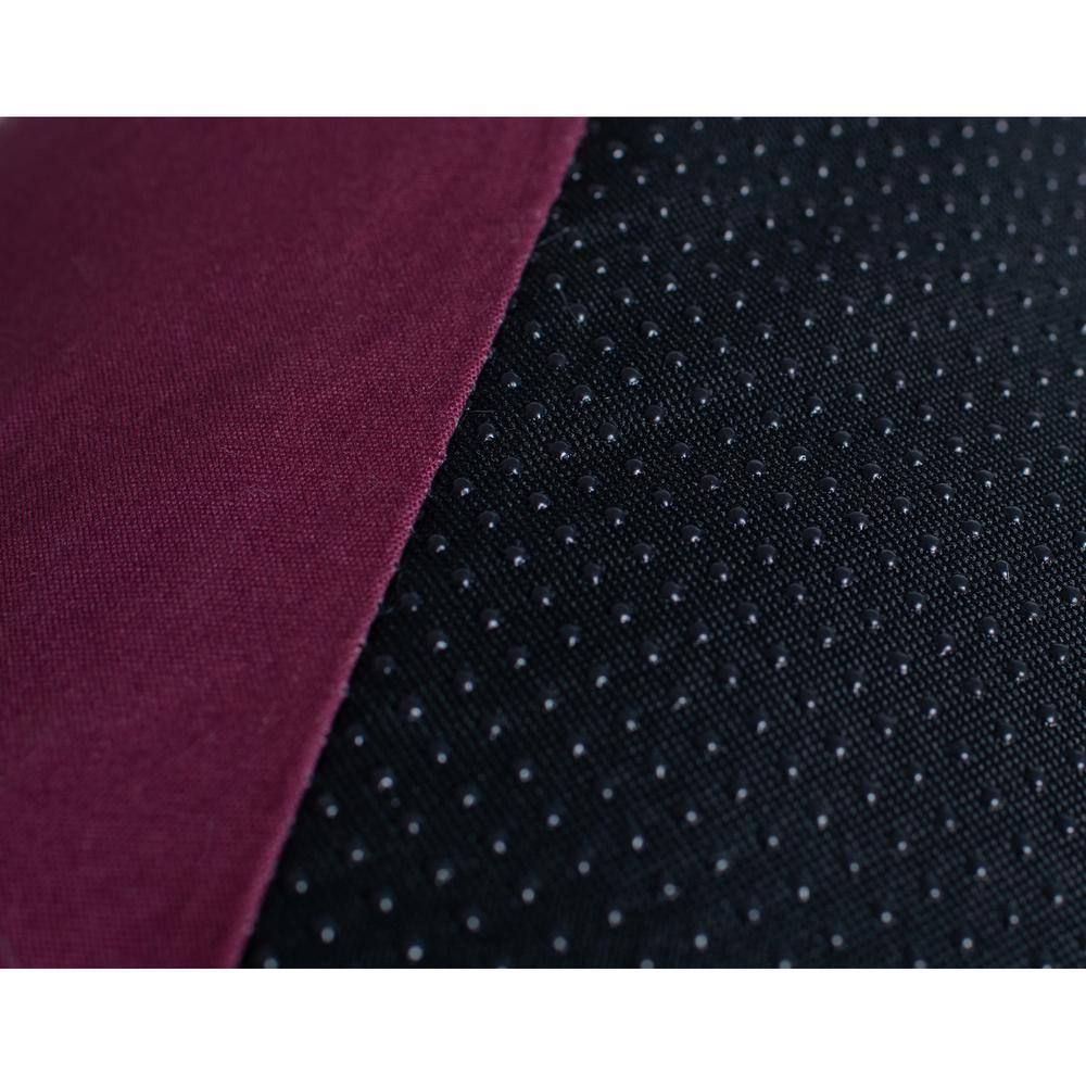 Back. Armarkat - Large Pet Bed Mat With Poly Fill Cushion In Ivory and Burgundy - White.