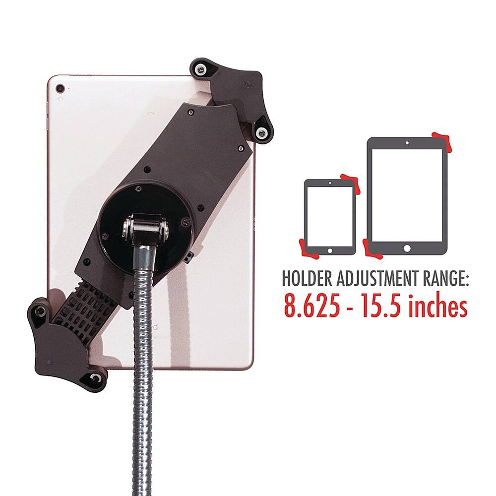 Alt View 22. CTA Digital - Compact Gooseneck Floor Stand for iPad/Tablet.