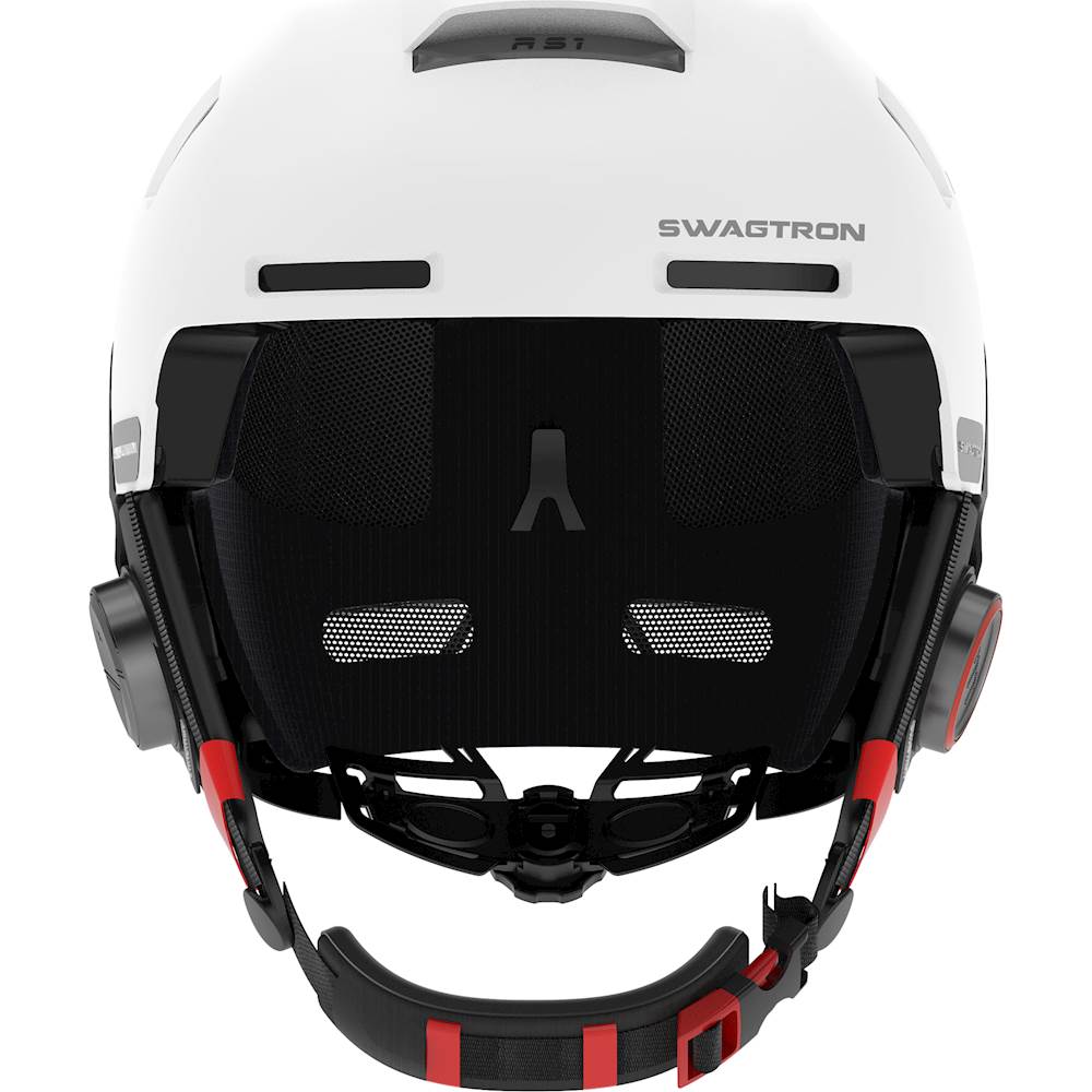 Open Box Swagtron Snowtide Bluetooth Ski Snowboard Helmet Audio SOS Alert White 