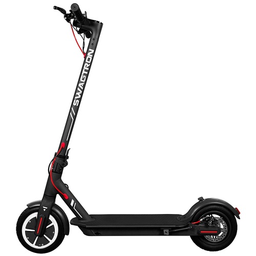 Rent to own Swagtron - Swagger 5 Foldable Electric Scooter w/11 mi Max Operating Range & 18 mph max Speed - Black