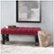 Alt View Zoom 15. Noble House - Carmel Ottoman Bench - Deep Red.