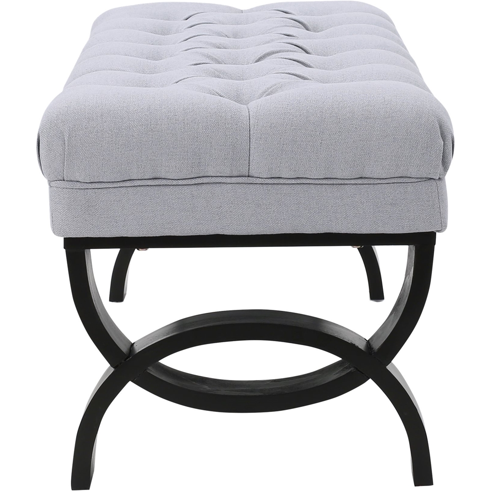 Angle View: Noble House - Lugert Ottoman Bench - White