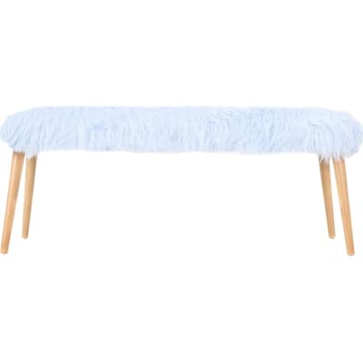 Noble House - Lugert Ottoman Bench - Light Blue