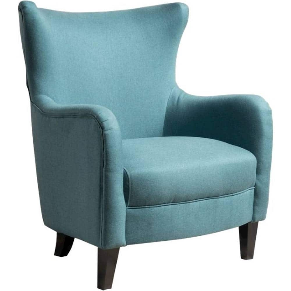 Angle View: Noble House - Kaylor Club Fabric Chair - Dark Teal