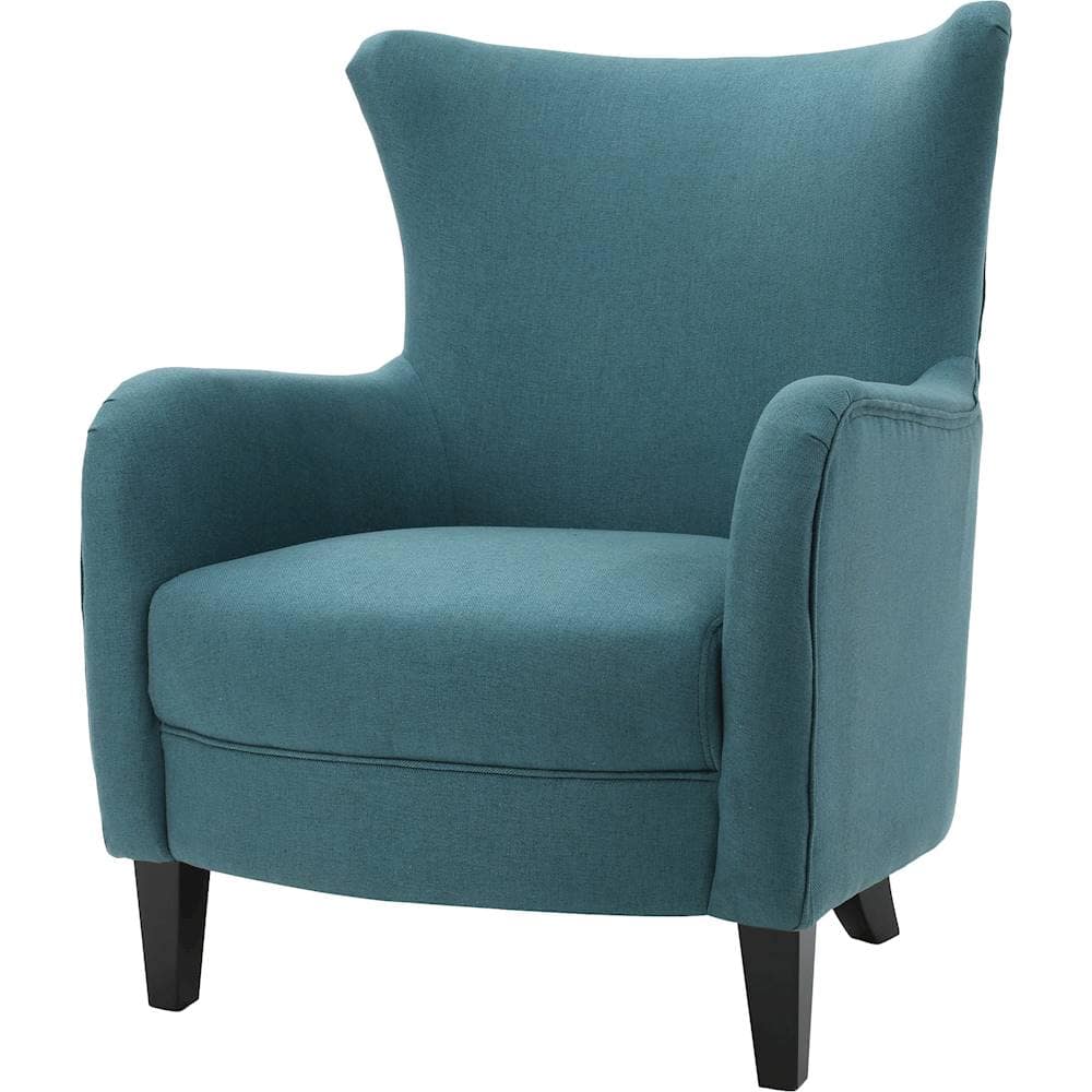 Left View: Noble House - Kaylor Club Fabric Chair - Dark Teal