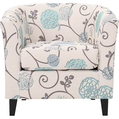 Noble House - Appleton Club Chair - White/Blue Floral