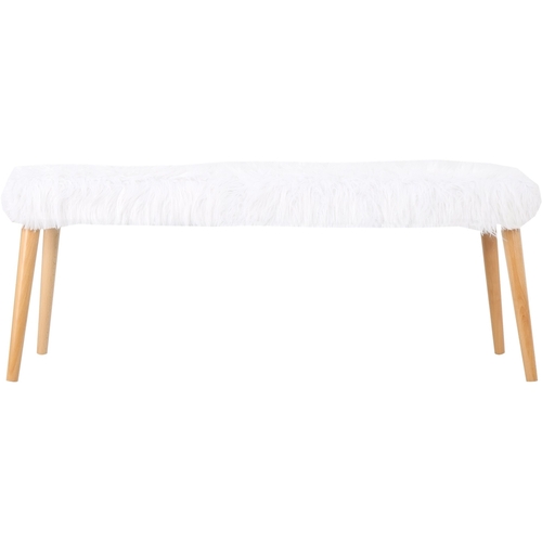 Noble House - Lugert Ottoman Bench - White