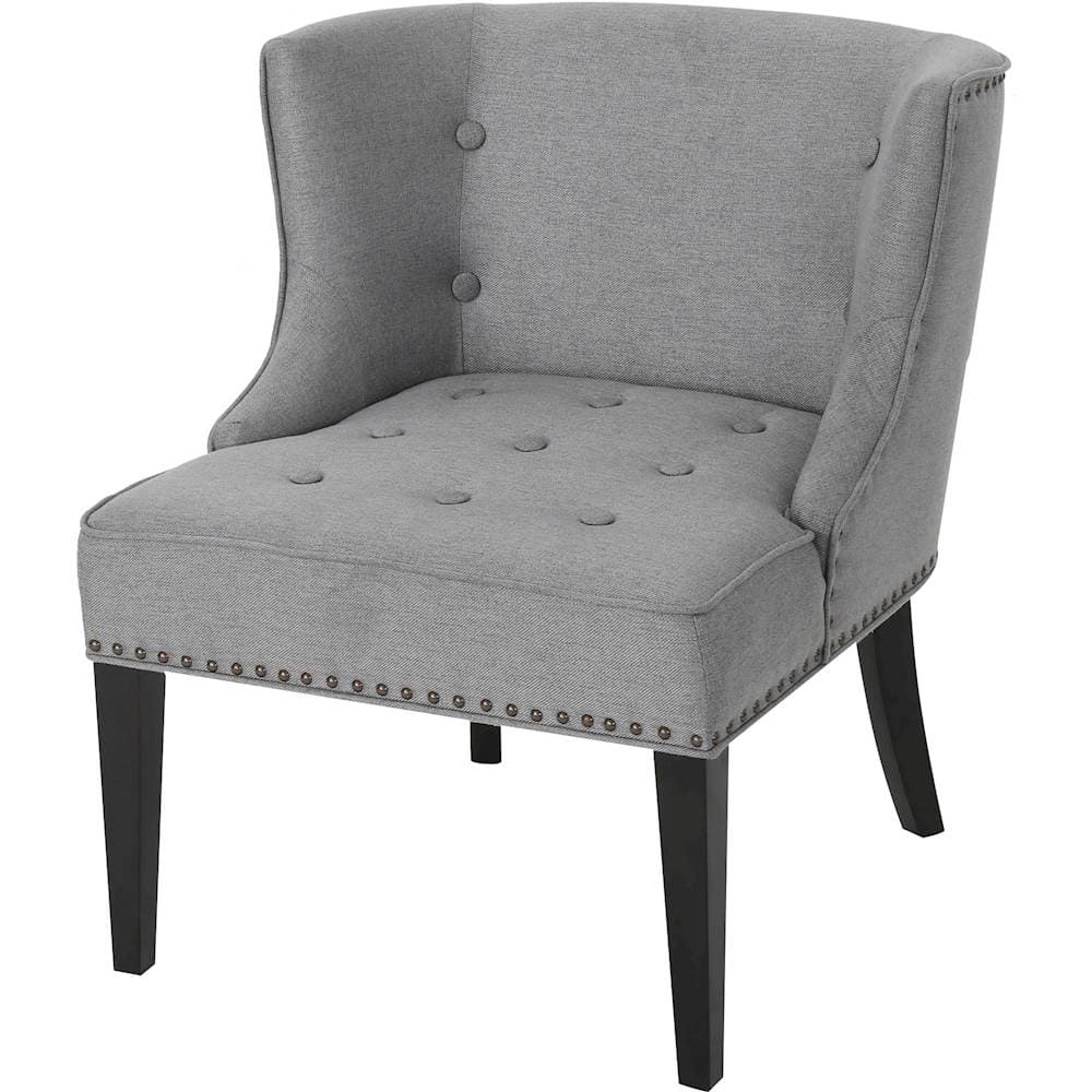 Left View: Noble House - Roseville Accent Chair - Gray