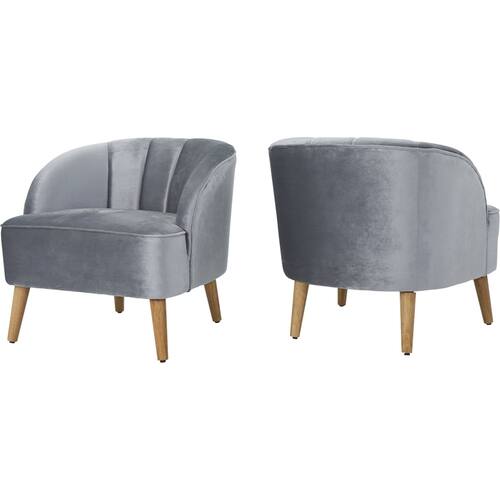 Noble House - Noxen Club Chair (Set of 2) - Pewter