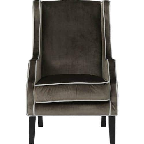 Noble House - Fairfield Club Velvet Armchair - Gray