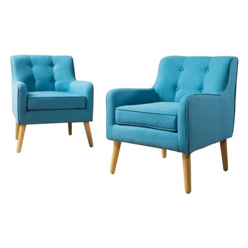 Noble House - Gideon Accent Chair (Set of 2) - Teal