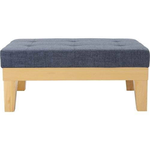 Noble House - Kempton Ottoman - Dark Blue