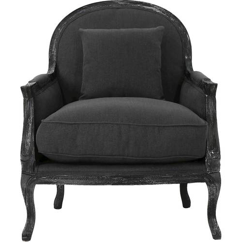 Noble House - Blandon Accent Fabric Armchair - Dark Charcoal