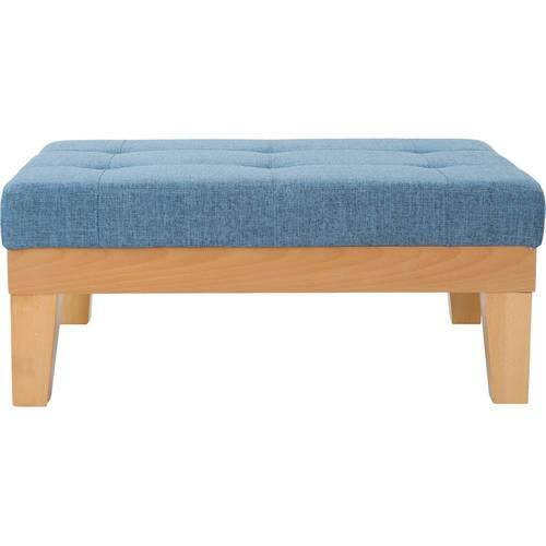 Noble House - Kempton Ottoman - Muted Blue