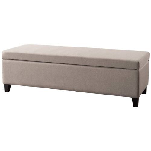 Noble House - Hanna Storage Ottoman - Wheat