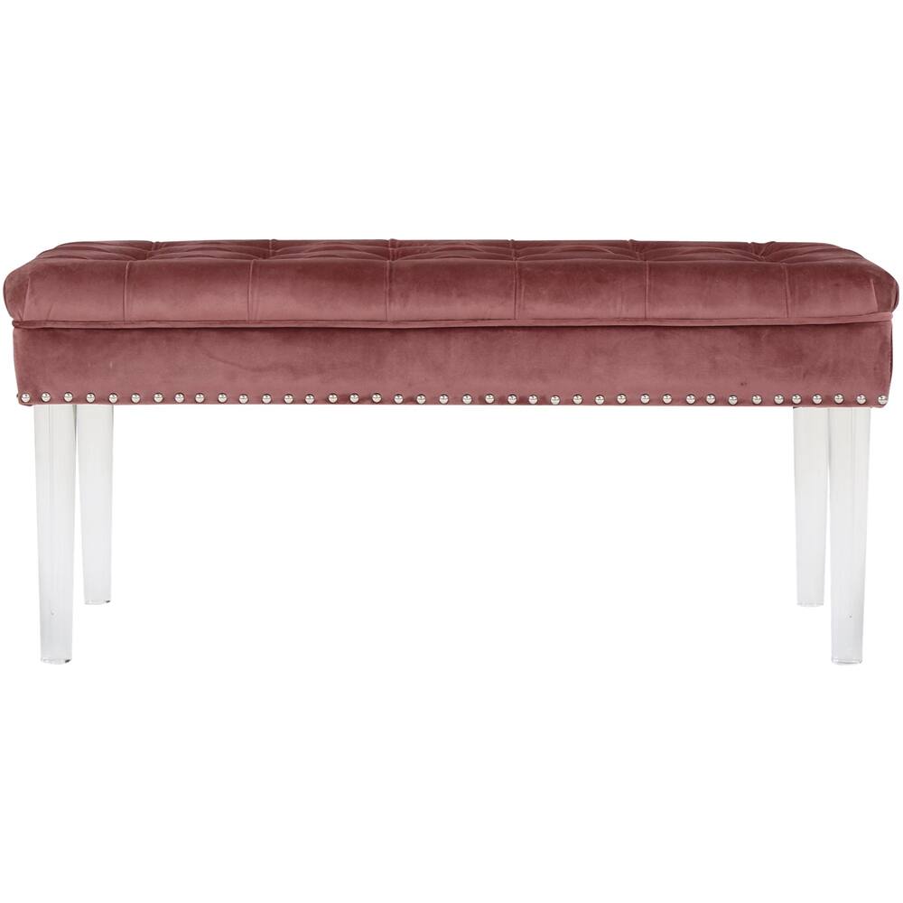 Noble House Abington Ottoman Bench Blush 301082 Best Buy