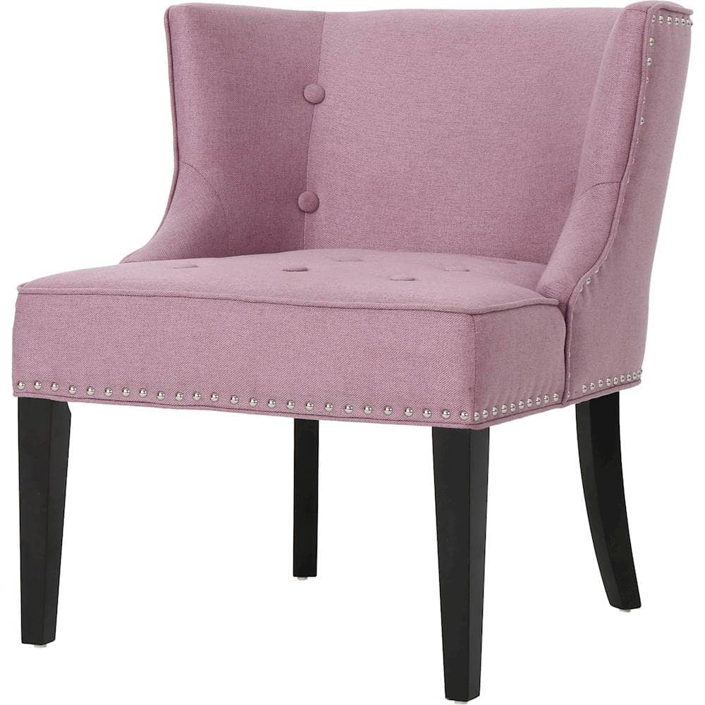 Left View: Noble House - Roseville Accent Chair - Light Lavender