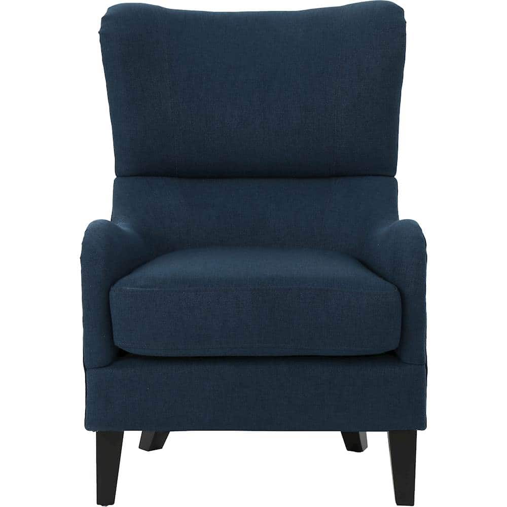Front. Noble House - Dupont Fabric Club Chair - Navy Blue.