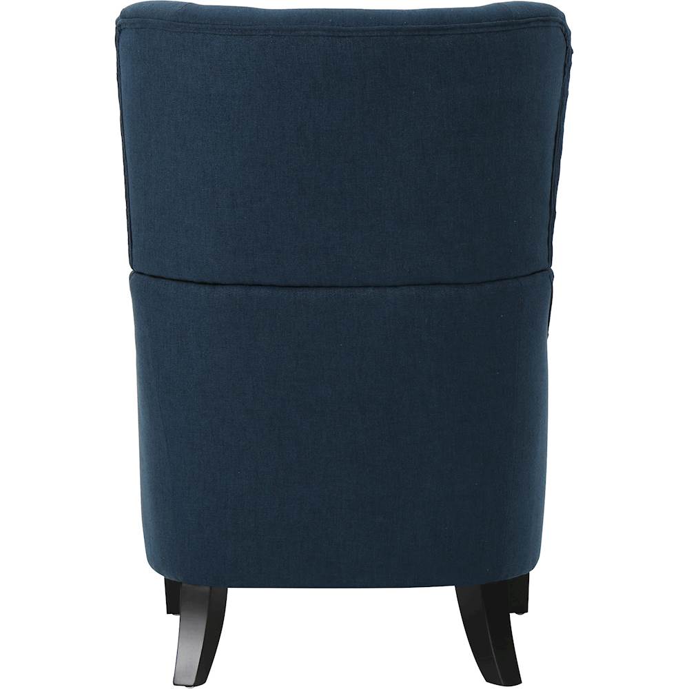 Best Buy: Noble House Dupont Fabric Club Chair Navy Blue 301252