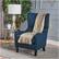 Alt View 15. Noble House - Dupont Fabric Club Chair - Navy Blue.