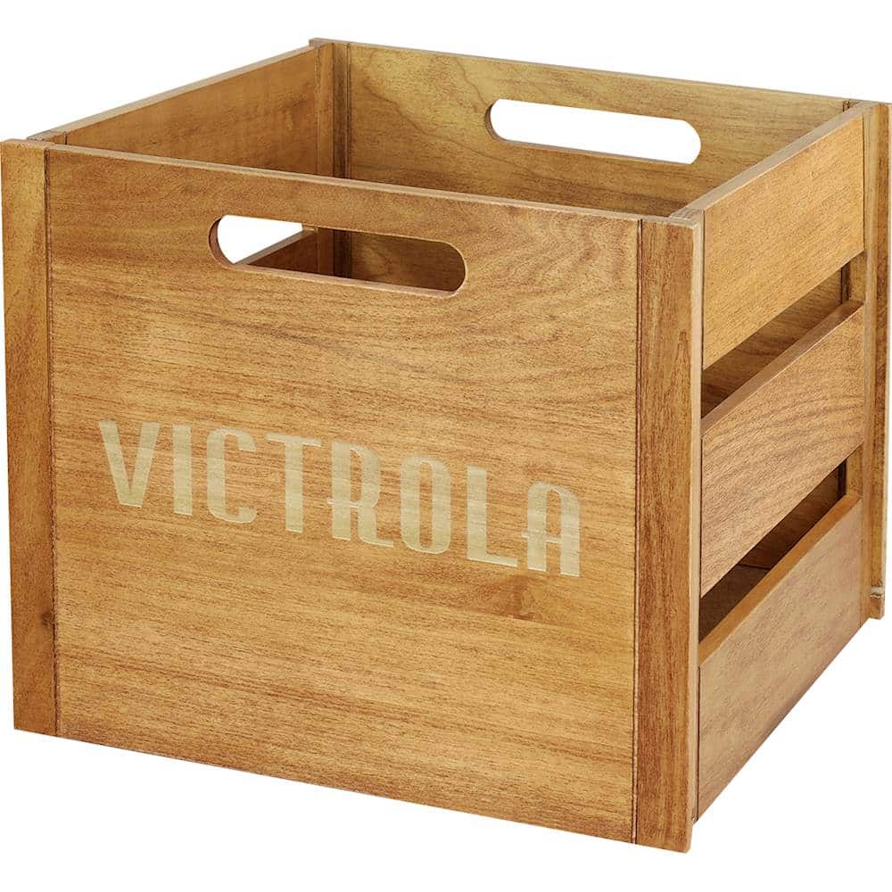 Alt View 11. Victrola - Record and Vinyl Crate - Brown.