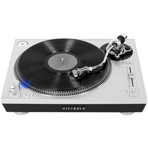 Victrola - Pro Bluetooth Stereo Turntable - Silver