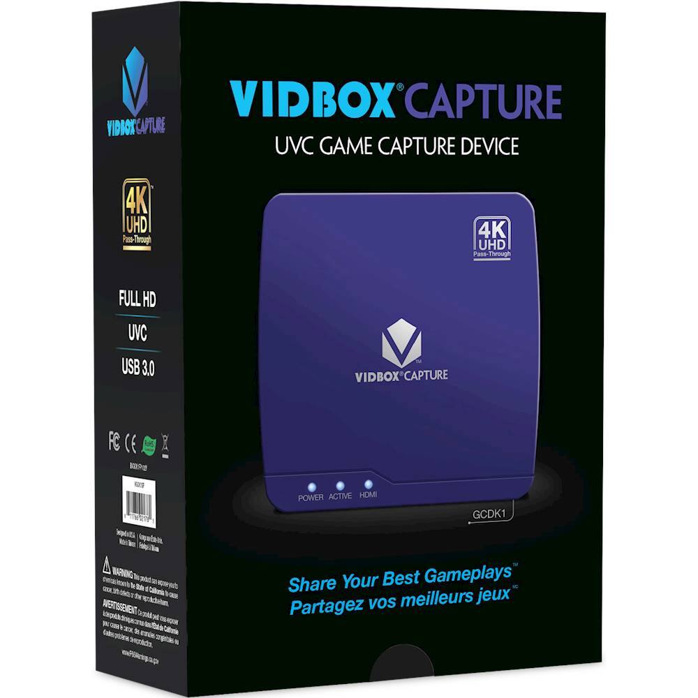 Best Buy VIDBOX UVC Game Capture Device with 4K UHD PassThrough