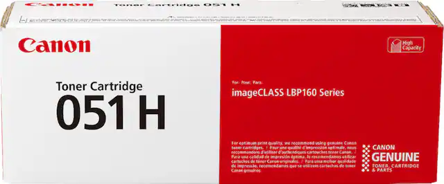Front. Canon - 051 H XL High-Yield - Black Toner Cartridge - Black.