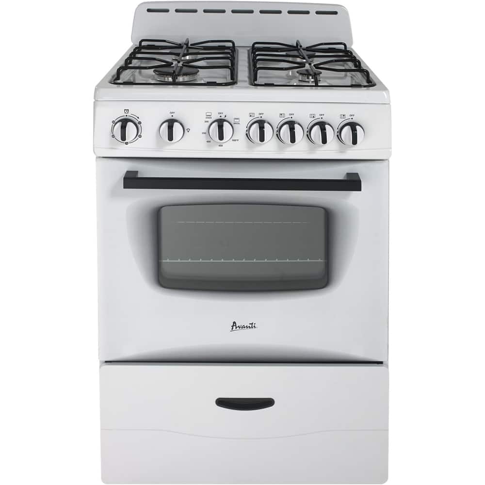 Avanti - 2.6 Cu. Ft. Freestanding Gas Range - White